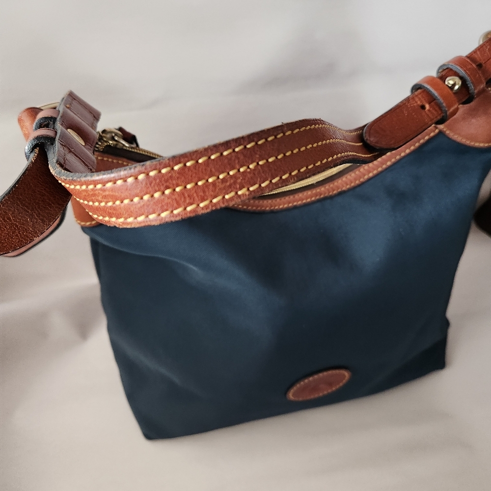 Dooney & Bourke Nylon Navy Blue Erica Shoulder Bag - Picture 6 of 12